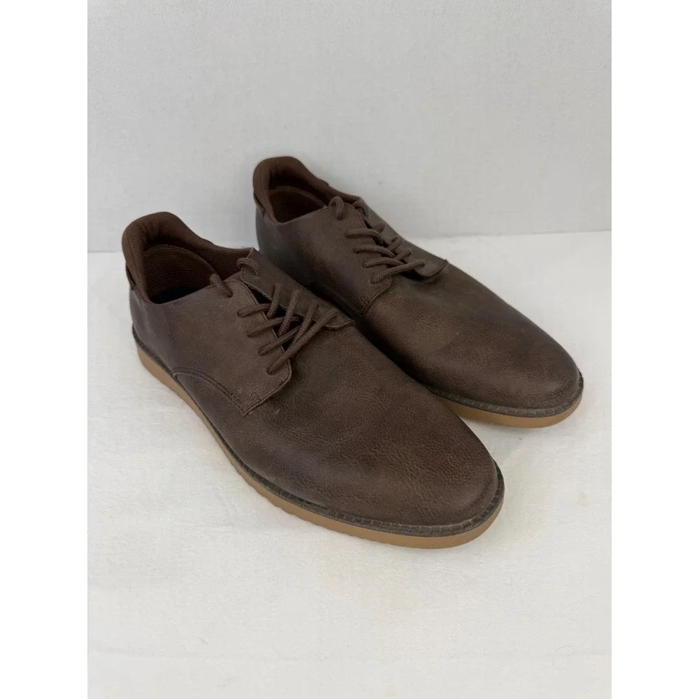 Dr. Scholls Mens Sync Oxford Shoes Brown Lace Up Casual Dress Shoes Size 11M‎